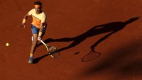 Dalam babak puncak di Real Club de Tenis Barcelona, Sabtu (25/4/2016) dinihari WIB, Nadal meraih kemenangan 6-4, 7-5 atas Nishikori. Albert Gea/Reuters/detikFoto.