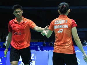 Tiga Ganda Campuran Lewati Rintangan Pertama