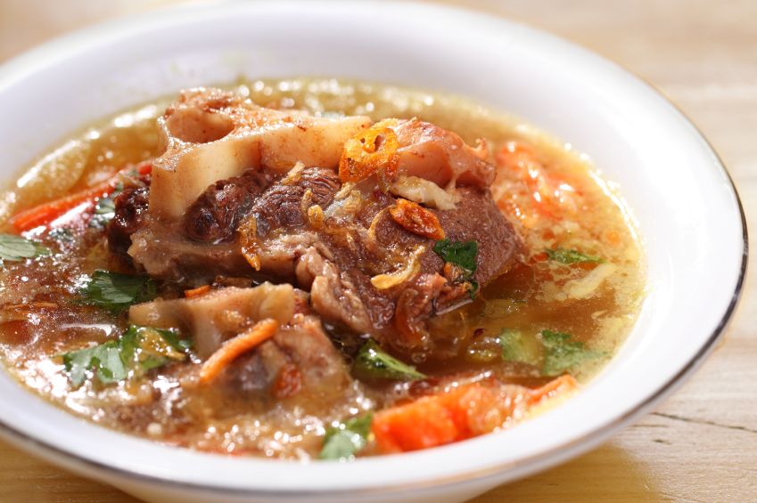Oxtail soup Indonesian famous oxtail soup