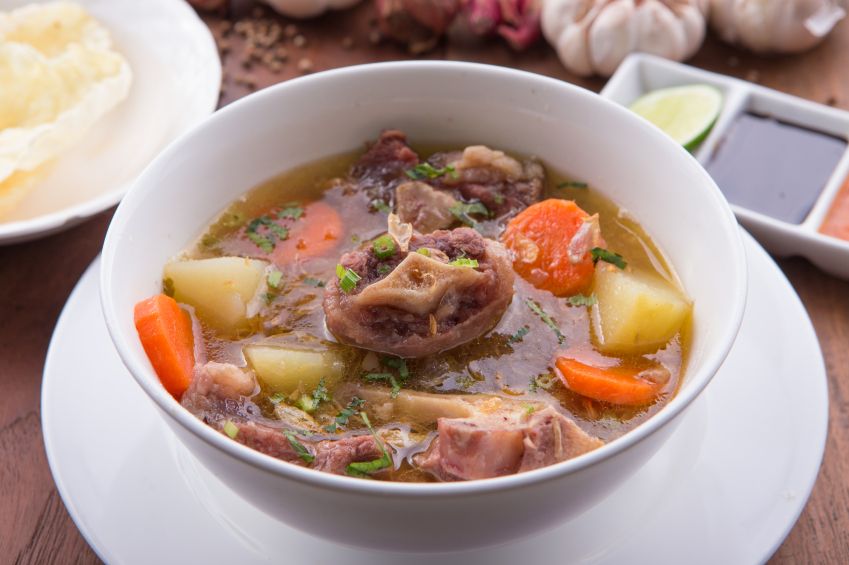 Indonesian famous oxtail soup