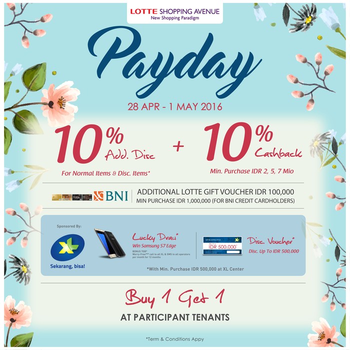 PAYDAY Tiba, Makan dan Belanja di Lotte Shopping Avenue Lebih Hemat!
