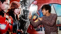 Bisma juga Tim Captain America! Pool/Gus Mun/detikFoto.