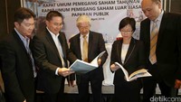 Hadir dalam acara tersebut Marthalia Vigita (Corporate Secretary Temas Line), Lina Santi (Direktur PT Escorindo Stevedoring), Hadijaya Khusumo (Direktur PT Olah Jasa Trisari Andal), Teddy Arief Setiawan (Direktur Komersial Temas Line), Faty Khusumo (Managing Director Temas Line), Ganny Zheng (Direktur Keuangan Temas Line).