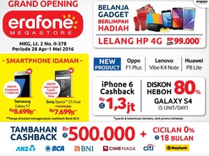 Erafone Megastore MKG-2 Datangkan Ribuan Gadget dengan Segudang Hadiah Langsung