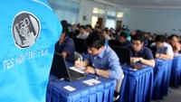 Sebanyak 1.466 pelamar PLN dari seluruh Indonesia mulai hari ini Rabu (27/4) mengikuti tes IQ dengan metode CAT yang diselenggrakan di Kampus Politeknik Negeri (Polban) Bandung. Agus Trimukti/Humas PLN.