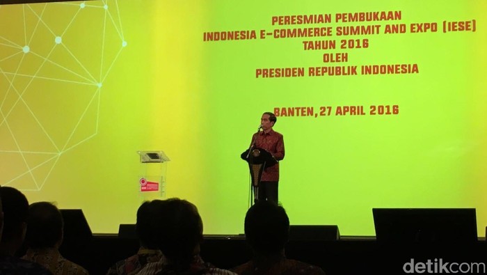 Buka e-Commerce Summit, Presiden Jokowi Minta Indonesia Kejar Ketertinggalan