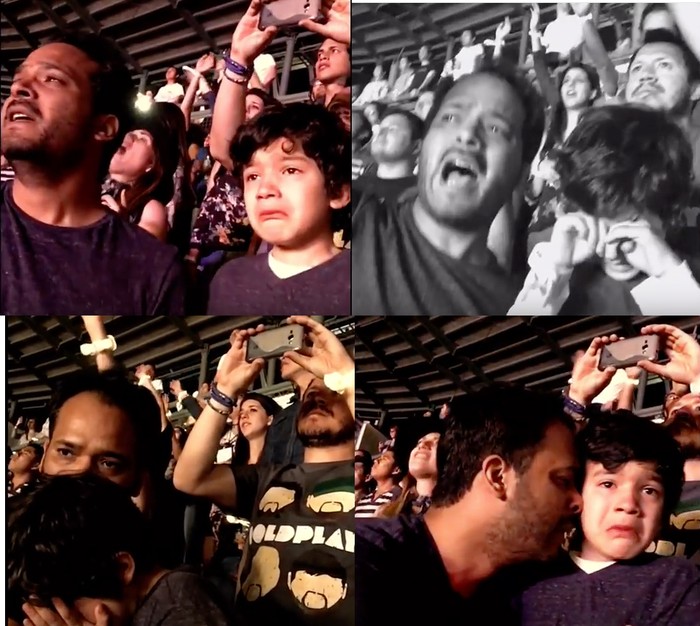 Siapkan Tisu! Video Bocah Autis Nonton Konser Coldplay Bikin Terharu