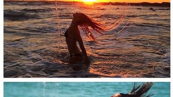 Sepertinya harus seorang fotografer profesional yang bisa mengabadikan momen foto seperti ini.  Foto: instagram/celestebarber