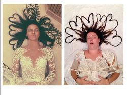 Lucu! Versi Gagal Foto Ikonik Kim Kardashian Sampai Beyonce