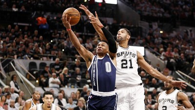 Spurs Kalahkan Thunder di Game 1