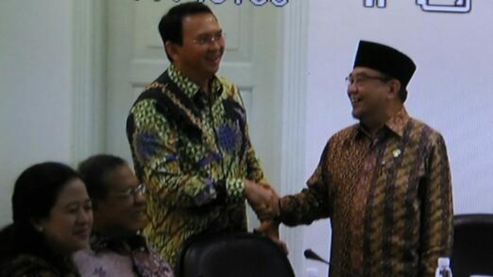 Momen Mesra Ahok dan Ketua BPK di Rapat Kabinet