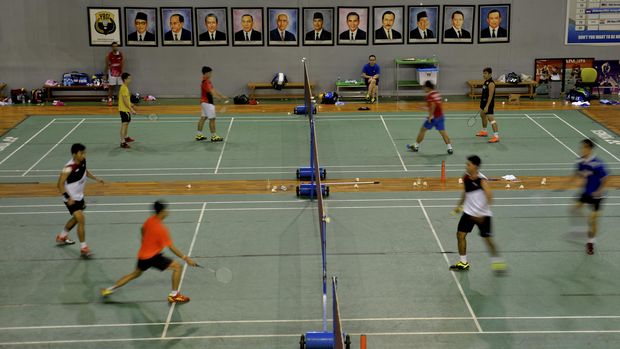 PBSI menerapkan latihan khusus servis bagi para pemain yang akan tampil di All England 2018.