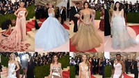 Sederet selebriti terlihat anggun dan menawan. (Getty Images)