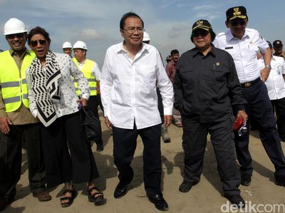 3 Menteri dan Ahok Tinjau Pulau Reklamasi