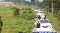Mobil kemudian bergerak di kawasan Kelud. Istimewa/dok POC.