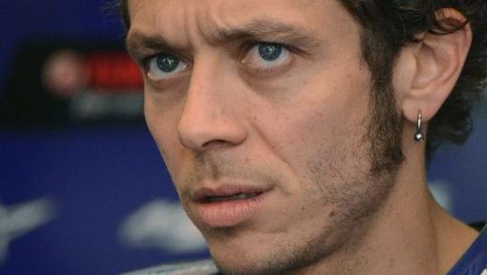 Valentino Rossi [Movistar Yamaha] di kualifikasi MotoGP Prancis 2016.