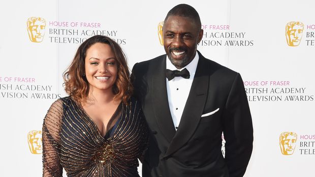 Idris Elba dan sang istri.