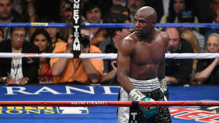 Floyd Mayweather Jr angkat suara soal rencana pertarungannya dengan Khabib Nurmagomedov. (Foto: Ethan Miller/Getty Images) Floyd Mayweather Jr angkat suara soal rencana pertarungannya dengan Khabib Nurmagomedov. (Foto: Ethan Miller/Getty Images)