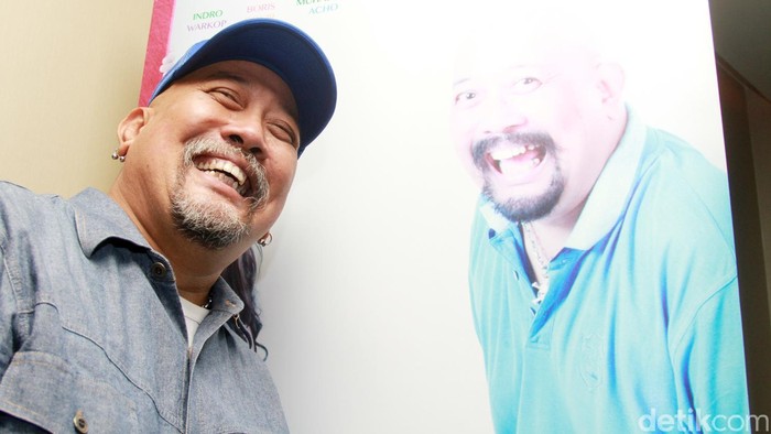 Indro Warkop di press screening Komedi Gokil di XXI Plaza Senayan, Jakarta Pusat, Selasa (10/5/2016) malam.