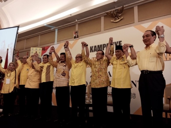Buka Kampanye Caketum Golkar di Surabaya, Ical Bicara Sumbangan Rp 1 M