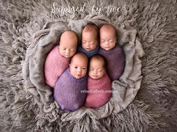 Gemas! Lucunya Foto-foto Bayi Kembar Lima Ini