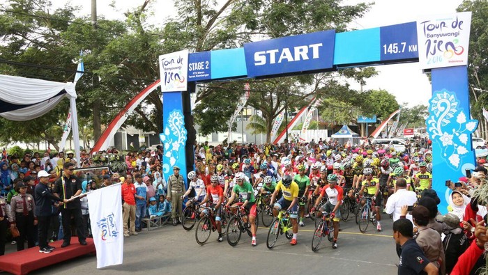 Tanjakan Kawah Ijen Jadi Tantangan Berat di Etape Keempat