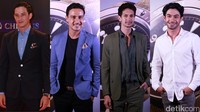Gaya necis Reza Rahadian, Mike Lewis, Hamish Daud dan Dimas Beck. Asep Syaifullah/detikHOT.
