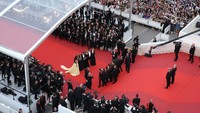 Suasana red carpet premiere film Money Monster di ajang Festival Film Cannes 2016. Andreas Rentz/Getty Images/detikFoto.