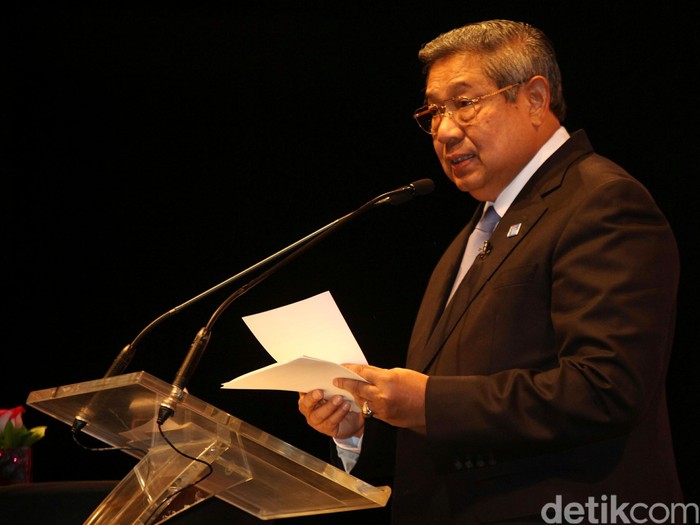 Mantan Presiden Susilo Bambang Yudhoyono (SBY) menjadi keynote speaker pada konferensi internasional 