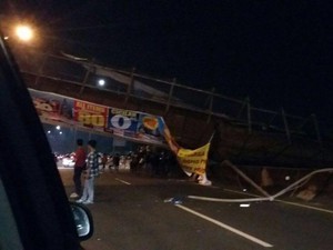 JPO di Tol BSD Roboh, Banyak Pengendara yang Putar Balik