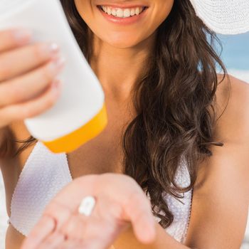 Sunblock women ilustrasi