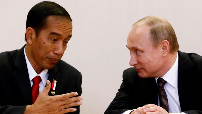 Presiden Jokowi dan Presiden Putin/Foto: Reuters Presiden Jokowi dan Presiden Putin/Foto: Reuters