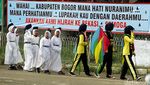 Spanduk Keinginan Warga Kabupaten Bogor Pindah ke Bekasi