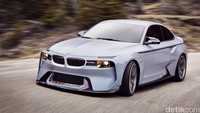 2002 Hommage concept car. BMW akan memperlihatkan mobil ini di Concorso dEleganza Villa dEste. Sebuah pameran mobil klasik di Danau Como, Italia. Foto: BMW