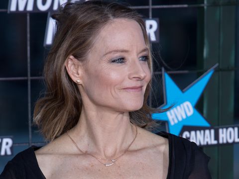 MADRID, SPAIN - MAY 18:  Actress Jodie Foster attends 'Money Monster' premiere at Picasso Tower roof on May 18, 2016 in Madrid, Spain.  (Photo by Pablo Cuadra/Getty Images)