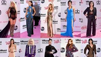 Sederet artis seperti Britney Spears hingga Rihanna jadi pusat perhatian saat tiba di Billboard Music Awards 2016. Getty Images/detikFoto.