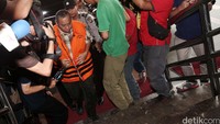 Doddy Aryanto Supeno tiba di gedung KPK, Jakarta.
