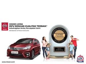Nissan Grand Livina Buktikan Kualitas Terbaiknya di Segmen MPV - J.D. Power IQS 2015