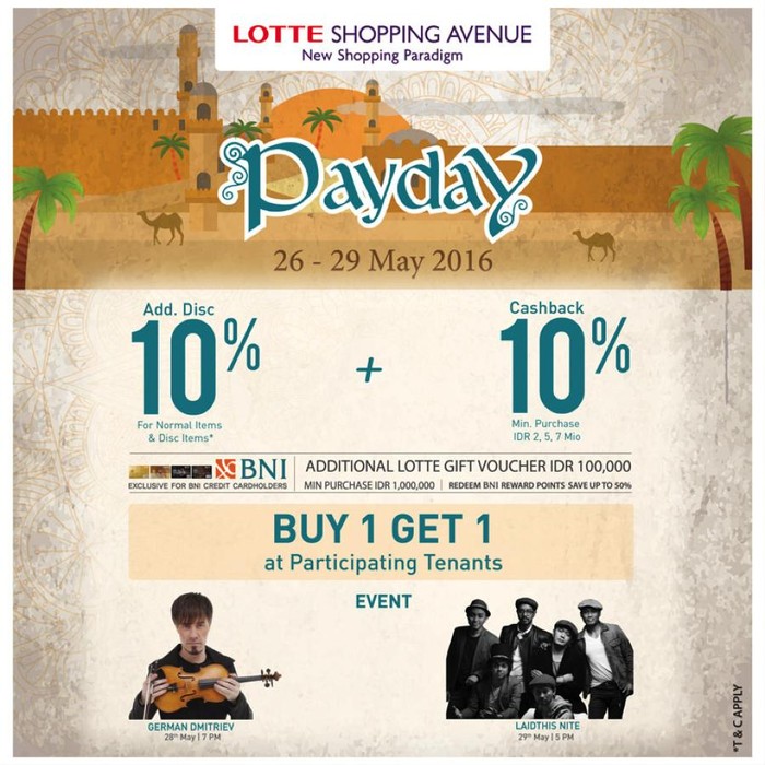 PAYDAY Datang Lagi, Waktunya Makan dan Belanja di Lotte Shopping Avenue