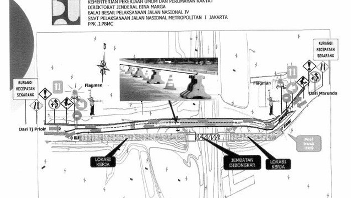 Akses Sisi Selatan Jembatan Blencong Jakut Ditutup Hingga Akhir 2016