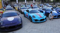 Jejeran mobil Porsche peserta Bali Dream Away Drive. Ist/PCI.