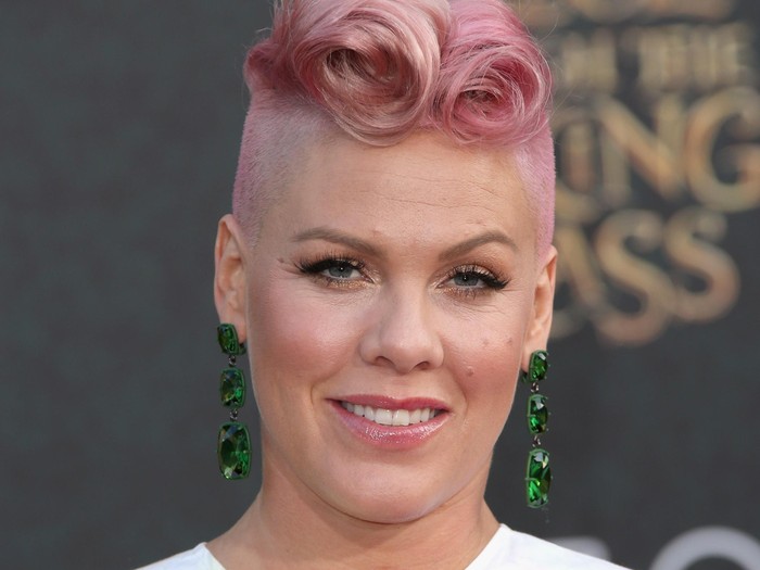 Pink HOLLYWOOD, CA - MAY 23: Singer-songwriter P!nk attends the premiere of Disneys Alice Through The Looking Glass at the El Capitan Theatre on May 23, 2016 in Hollywood, California. (Photo by Frederick M. Brown/Getty Images)