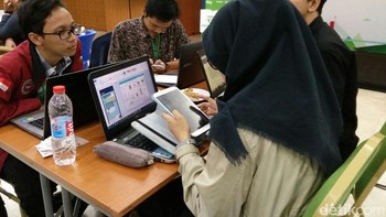 Saat kunjungan Presiden Jokowi ke Silicon Valley, Google telah berkomitmen untuk mencetak 100 ribu dengan program Hackathon Indonesia Android Kejar sebagai wadah para Developer di Indonesia. Foto: detikINET/Adi Fida Rahman