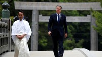 Perdana Menteri Inggris David Cameron juga hadir. Toru Hanai/Reuters.