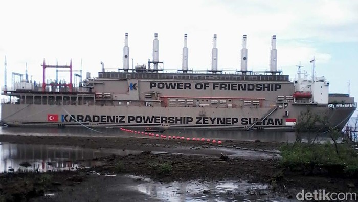 Suplai Listrik dari Kapal Genset Raksasa Asal Turki Bisa Ditambah Hingga 105 MW