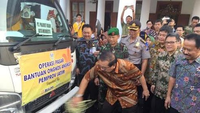 Pemprov Jawa Timur Kerahkan 78 Truk Operasi Pasar Jelang Ramadan