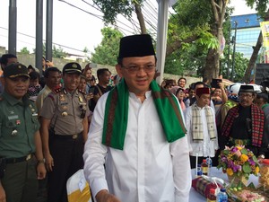Ahok Buka Festival Palang Pintu di Kemang Jaksel