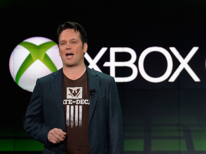 LOS ANGELES, CA - JUNE 10:  Phil Spencer, vice president of Microsoft Game Studios at Microsoft Corp. speaks during Microsoft Xbox news conference at the Electronic Entertainment Expo at the Galen Center on June 10, 2013 in Los Angeles, California. Thousands are expected to attend the annual three-day convention to see the latest games and announcements from the gaming industry.  (Photo by Kevork Djansezian/Getty Images)