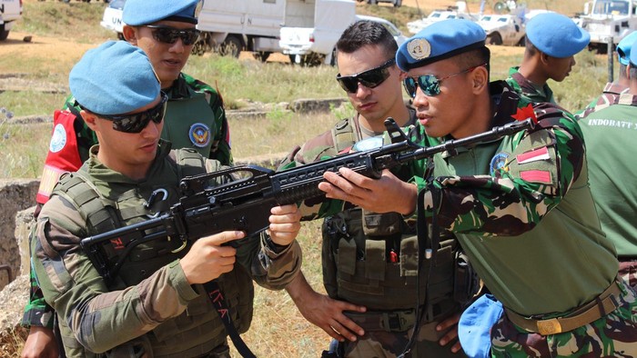 Melihat Latihan Bersama Satgas Indobatt dan Prancis di Libanon