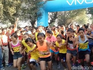 Lomba Lari Sambil Nikmati Situs Sejarah Majapahit